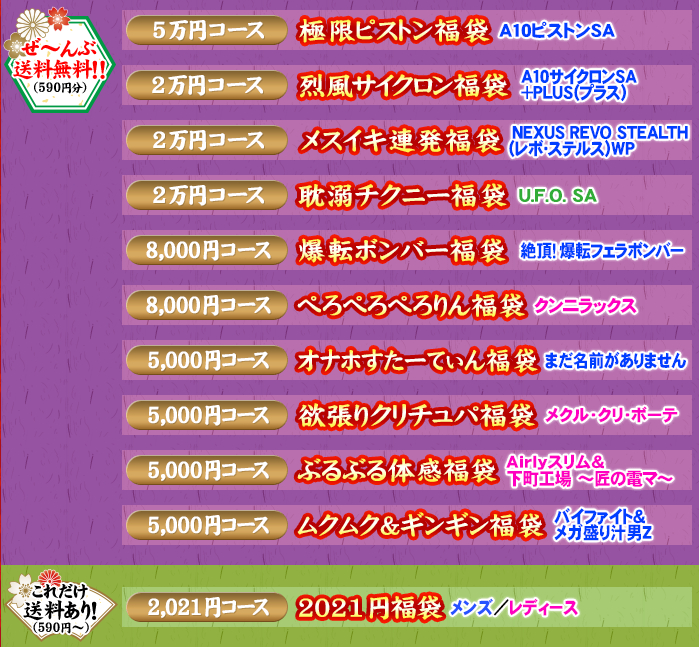 NLSのアダルトグッズ福袋